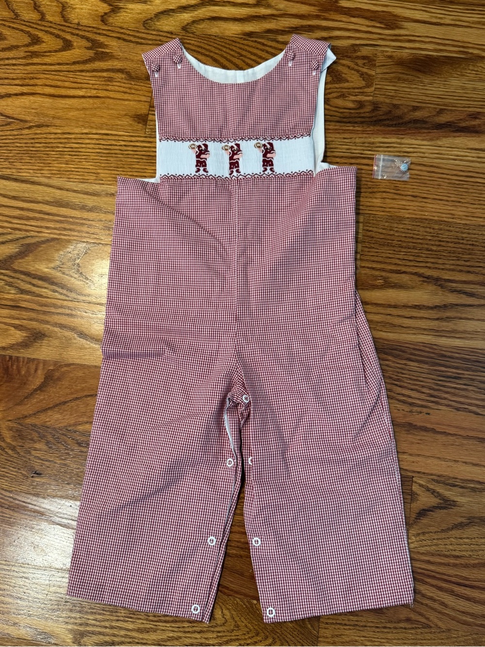 NWOT Zuccini Smocked Football JonJon Longall size 3T